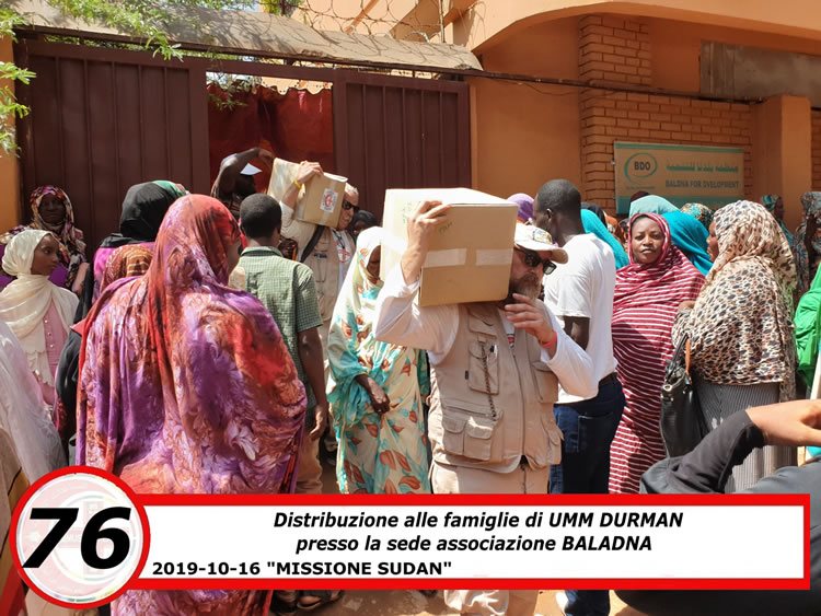 missione umanitaria Sudan 2019
