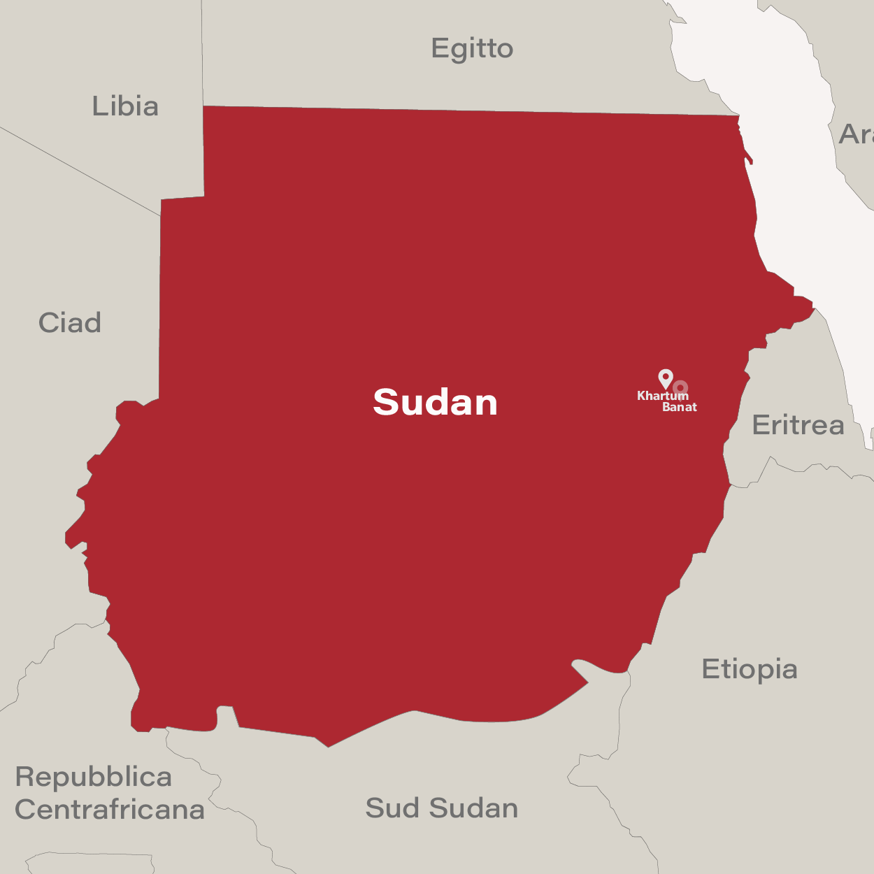 Sudan Map 2023